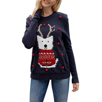 Cute Pink Queen Ugly Christmas Sweater for Women – Fun & Festive Style!