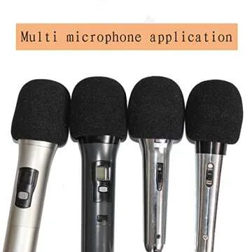 UGY Microphone Pop Filter Windscreen Foam Covers - 5 Pack