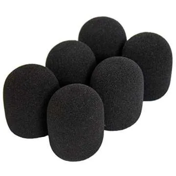 UGY Microphone Pop Filter Windscreen Foam Covers - 5 Pack