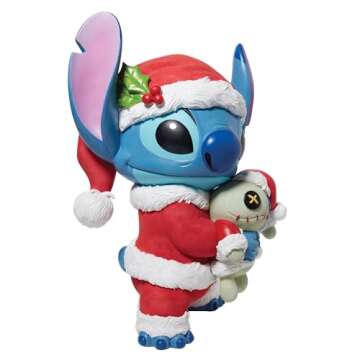 Enesco Disney Showcase Lilo and Stitch Santa Big Figurine, 15.55 Inch, Multicolor