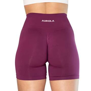 AUROLA Intensify Workout Shorts for Women Seamless Scrunch Short Gym Yoga Running Sport Active Exerc...