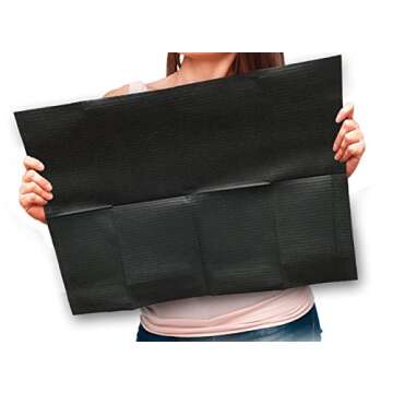 Adenna Dental Bibs/Lap Cloths BIB740BK - Disposable, Black, Case of 500