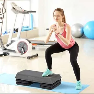 Adjustable ZENY Aerobic Step Platform for Home Workouts
