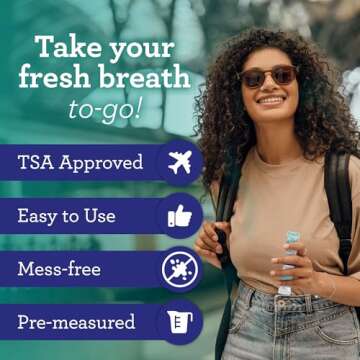 GuruNanda Travel Sachets Coconut Oil Pulling, Fresh Breath & Whitening Mouthwash, 7 Essential Oils &...