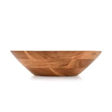 Samhita Acacia Wood Serving Bowl, Fruit Bowl, Friendly and Perfect for Salad, Vegetables and Fruit,S...
