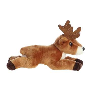 Aurora® Adorable Mini Flopsie™ Deer Stuffed Animal - Playful Ease - Timeless Companions - Brown 8...