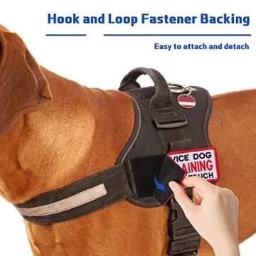 24 Service Dog Patches - Reflective Dog Vest Patches