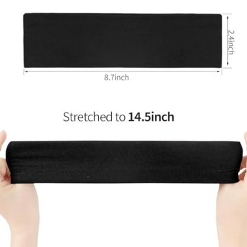 Stylish Elastic Headbands for Women (9 Pack)