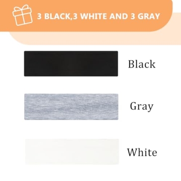 Stylish Elastic Headbands for Women (9 Pack)