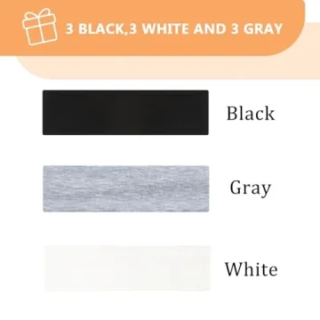 Stylish Elastic Headbands for Women (9 Pack)