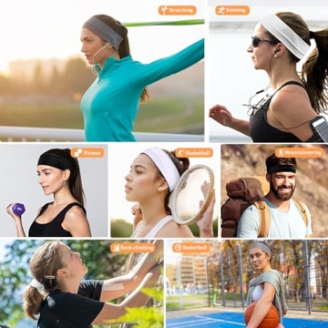 Stylish Elastic Headbands for Women (9 Pack)