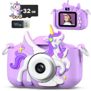 Teslahero Kids Camera Toys,Children Digital Video Camera Gift for Girls Boys 3-12 Age Kids,Chritmas ...
