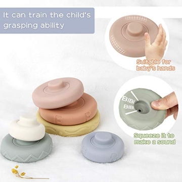 BOBXIN Colorful Stacking Rings Toy for Toddlers