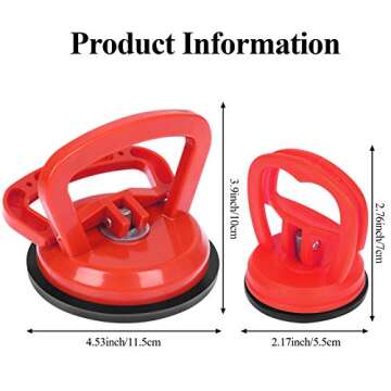 IYSHOUGONG 2 Pack Car Dent Repair Tools Suction Cup Dent Puller Handle Lifter Car Dent Puller Remove...