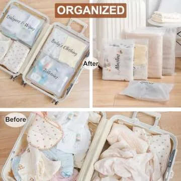 MANWU 14pcs Hospital Bags essentials for Labor and Diaper,Mom hospital bags Maternity Essentials,Maternity Organiser baggie,shower gift