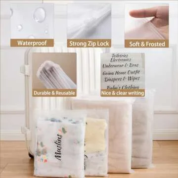 MANWU 14pcs Hospital Bags essentials for Labor and Diaper,Mom hospital bags Maternity Essentials,Maternity Organiser baggie,shower gift