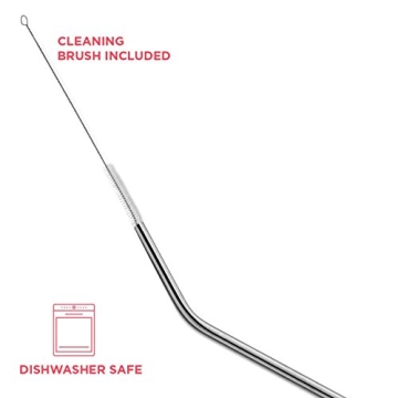 SipWell Extra Long Stainless Steel Straws Set for Tumblers