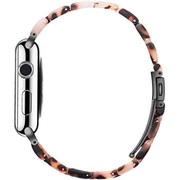 NYENEIL Apple Watch Band 42mm 44mm 45mm Lightweight Resin