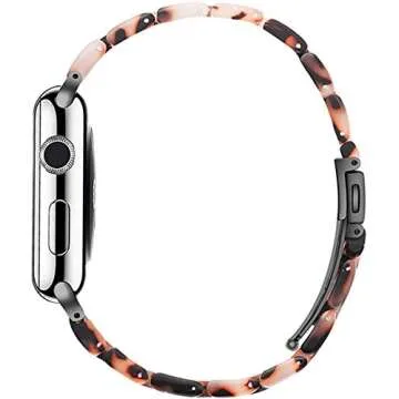 NYENEIL Apple Watch Band 42mm 44mm 45mm Lightweight Resin