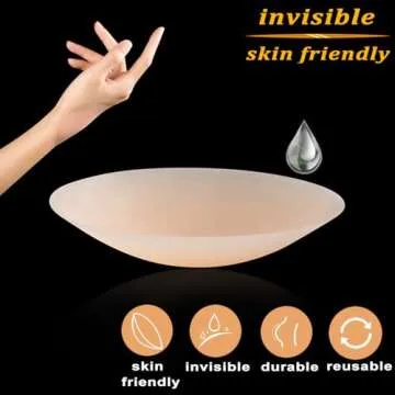 PRETTYWELL Nipple Covers for Women, Waterproof Adhesive Pasties Nipple Cover, Reusable Petals Nipple Covers Silicone Nipple Pasties,Silicone Nipple Stickers Caramel