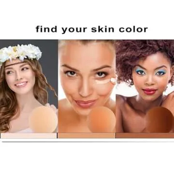 PRETTYWELL Nipple Covers for Women, Waterproof Adhesive Pasties Nipple Cover, Reusable Petals Nipple Covers Silicone Nipple Pasties,Silicone Nipple Stickers Caramel