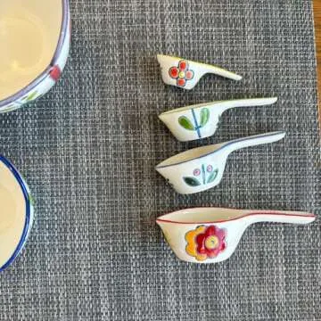 Charming 4 Piece Ceramic Measuring Spoons Set - S.ROKE TTAN