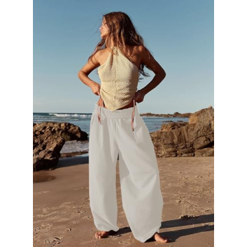 Peaceglad Women’s Wide Leg Lounge Pants with Pockets