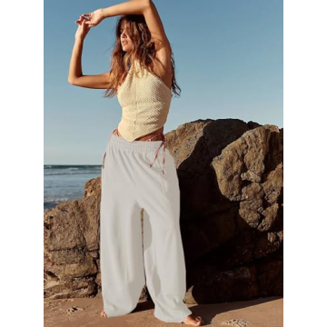 Peaceglad Women’s Wide Leg Lounge Pants with Pockets
