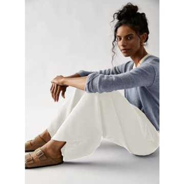 Peaceglad Women’s Wide Leg Lounge Pants with Pockets