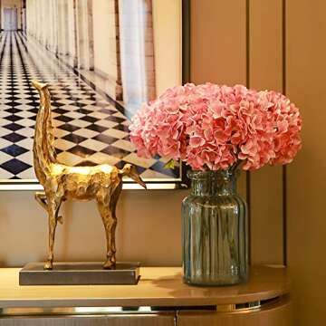 Realistic Pink Fake Flowers for Home & Party Decor