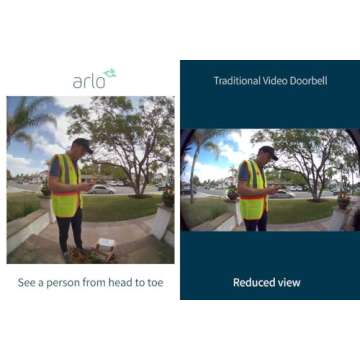 Arlo Essential Wired Video Doorbell with HD Video and 2-Way Audio