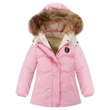 Tumaron baby girl snow suit clothes for 4t 5t snowsuit winter coat jacket outwear outfit