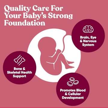 Glow Prenatal Vitamins for Women – 20-in-1 Vital Nutrients for Healthy Pregnancy and Fetal Development – Folic Acid & Vegan DHA For Baby's Growth & A Comfortable Pregnancy – 60 Nourishing Capsules