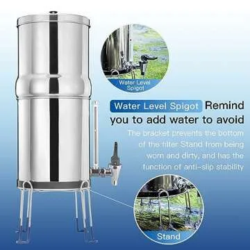 FACHIOO 2.25 Gallon Gravity-fed Water Filter System