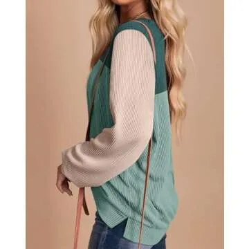 YZEGGO Women's Soft Casual Long Sleeve Pullover Tops