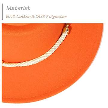 Lisianthus Women Fedora Hat Stylish and Comfortable Wide Brim