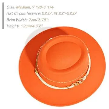 Lisianthus Women Fedora Hat Stylish and Comfortable Wide Brim