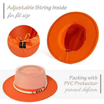 Lisianthus Women Fedora Hat Stylish and Comfortable Wide Brim