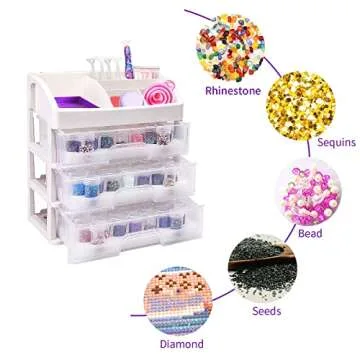 111-Slot Diamond Painting Storage Containers for Crafters