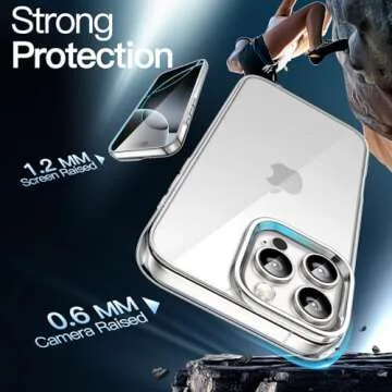JETech Clear Shockproof Case for iPhone 16 Pro