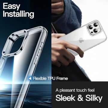 JETech Clear Shockproof Case for iPhone 16 Pro