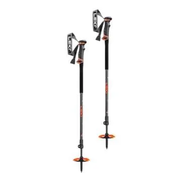 LEKI Helicon Lite Aluminum Adjustable Lightweight Ski Poles for Backcountry Skiing & Snowboarding - ...