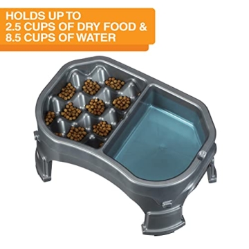 Neater Raised Slow Feeder Dog Bowl for Healthy Eating