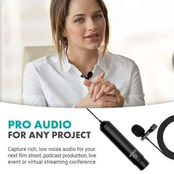 Movo LV4-C Cardioid Lavalier Mic for Podcasters and Creators