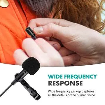 Movo LV4-C Cardioid Lavalier Mic for Podcasters and Creators