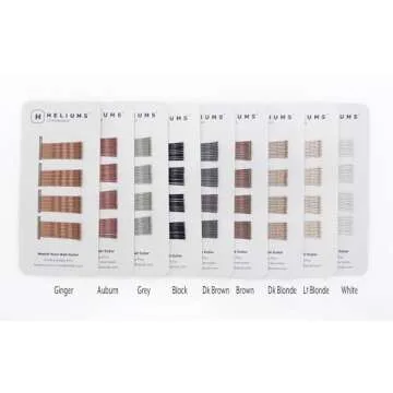 Heliums Mini Bobby Pins - Ash Blonde - 40 Pack, 1.5 Inch Small Hair Pins For Thin Hair & Kids