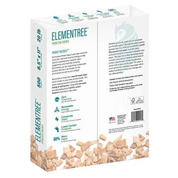 Elementree Eco-Friendly 2500 Sheets Printer Paper Bundle