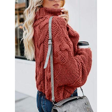 Stylish FARYSAYS Casual Turtleneck Sweater for Women
