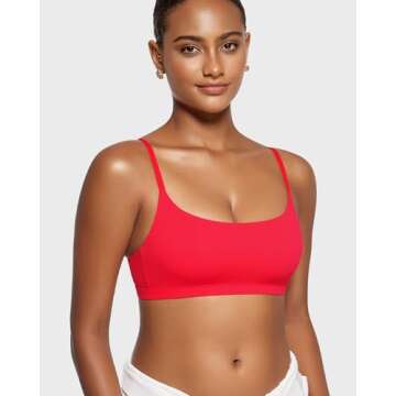 INLYRIC Women's Inbarely Bralettes Cami Bras No Underwire Wireless Seamless Unlined Comfort Sports B...