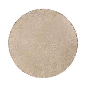 Tov Furniture Celeste 15" Wide Gold and Pale Satin Ribbed Round Side Table